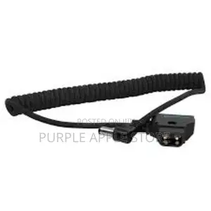 Coiled D-tap 2pin Male To Dc 5.5 * 2.5mm Adapter Cable