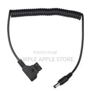 Coiled D-tap 2pin Male To Dc 5.5 * 2.5mm Adapter Cable