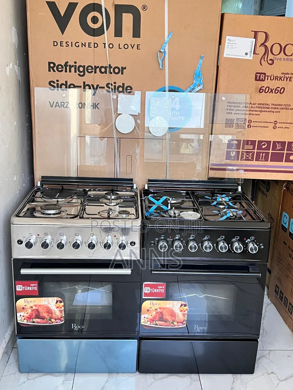 Roch Silver 50x55 3gas + 1electric Cooker