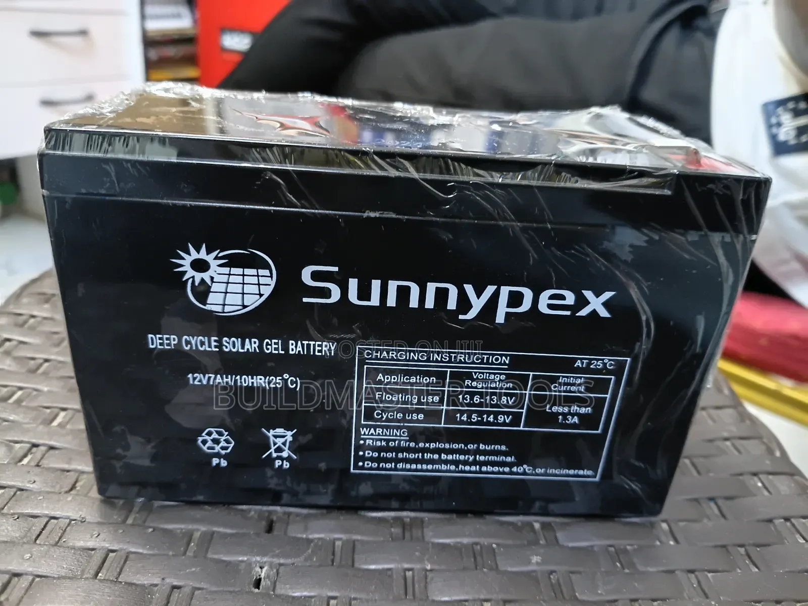 Sunnypex 12v 7ah Deep Cycle Solar Gel Battery