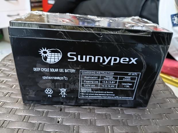 Sunnypex 12v 7ah Deep Cycle Solar Gel Battery - thumbnail 2