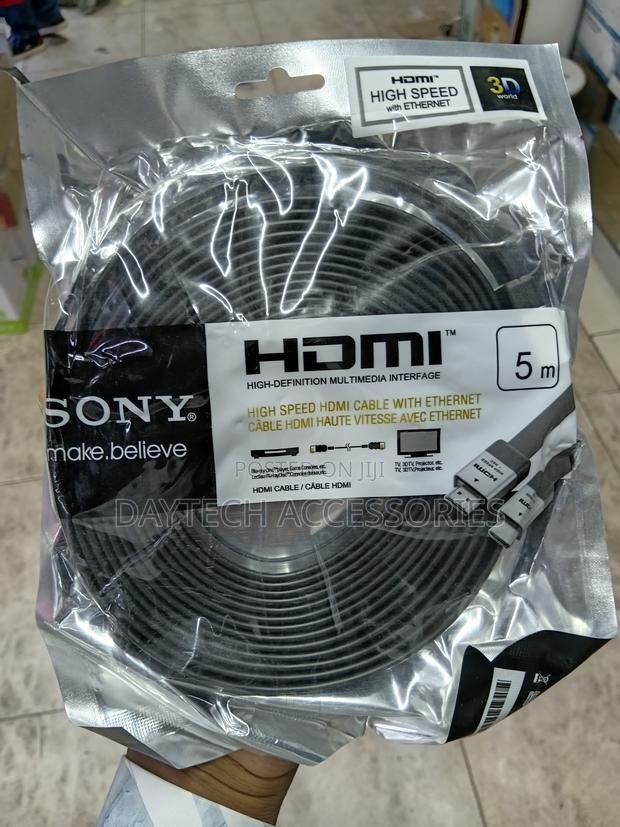 Sony Hdmi to Hdmi Full Hd High Speed Flat Cable 5m - thumbnail 2