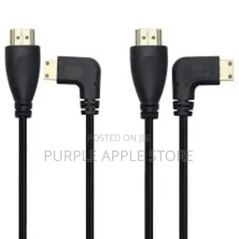 Right Angled 90 Degree Micro Hdmi To Hdmi Male Hdtv Cable