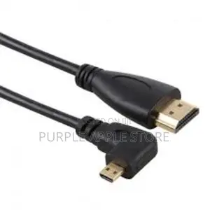 Right Angled 90 Degree Micro Hdmi To Hdmi Male Hdtv Cable