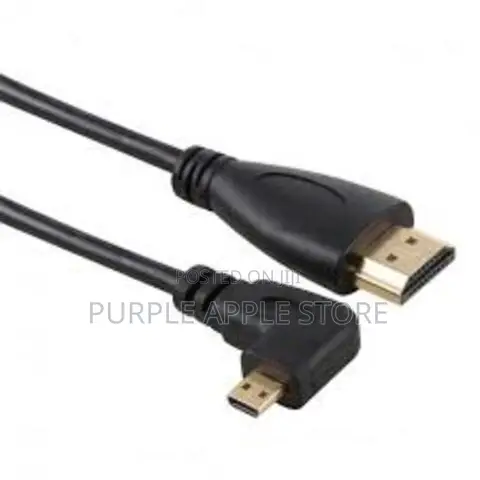 Right Angled 90 Degree Micro Hdmi To Hdmi Male Hdtv Cable