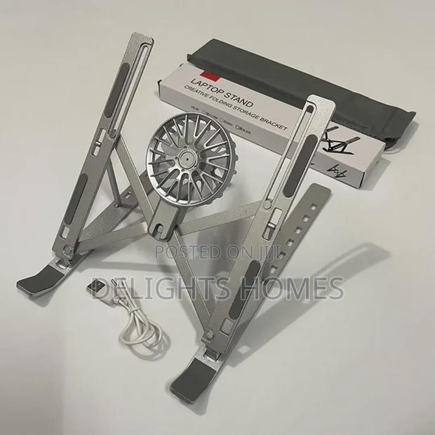 Metallic Fan Cooling Laptop Table - main view