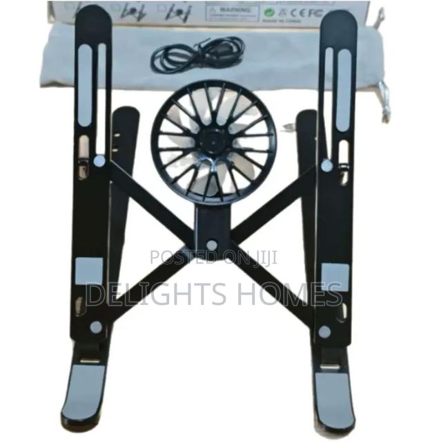 Metallic Fan Cooling Laptop Table - thumbnail 2