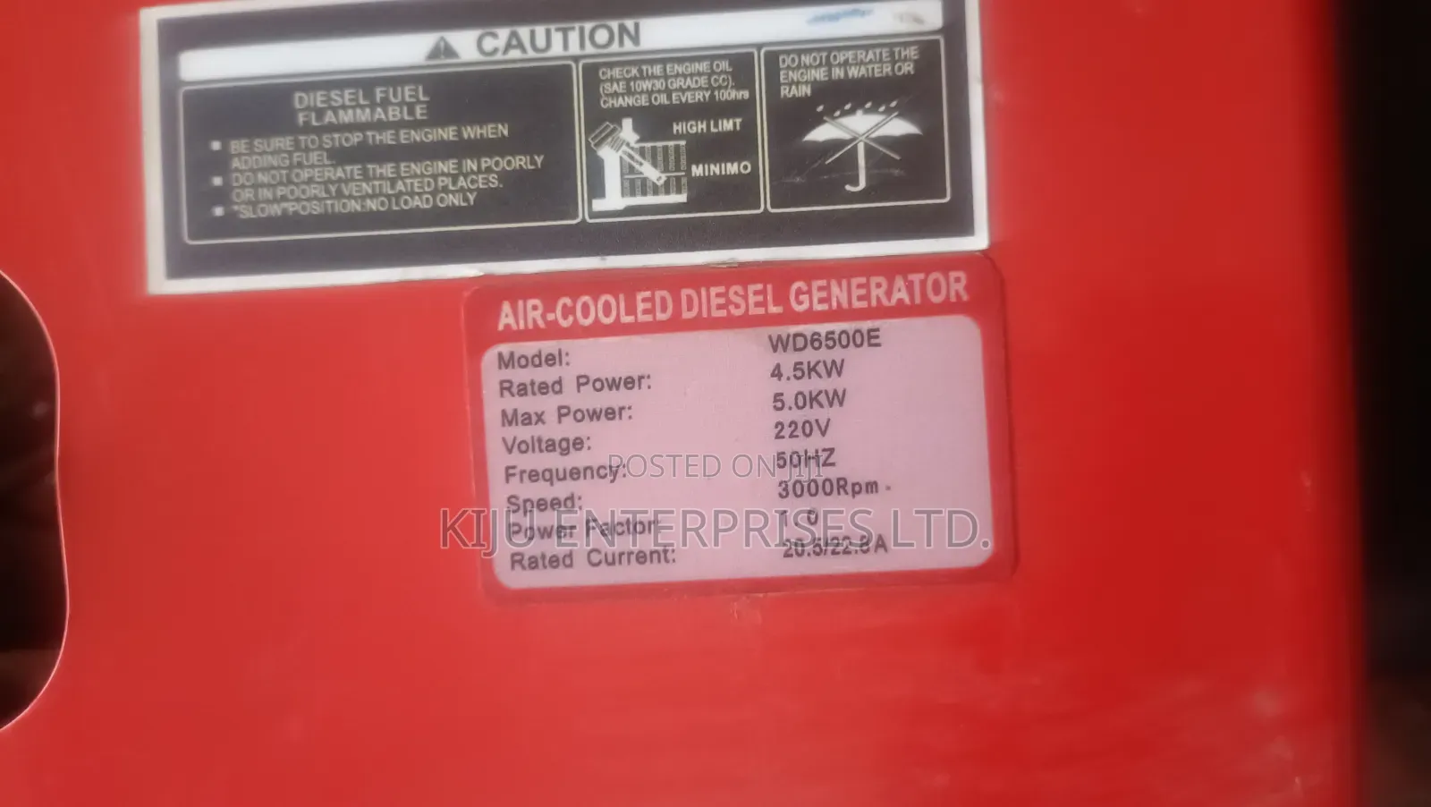Windsor Wd6500e 5kva Electric Start Diesel Generator With Ats Port