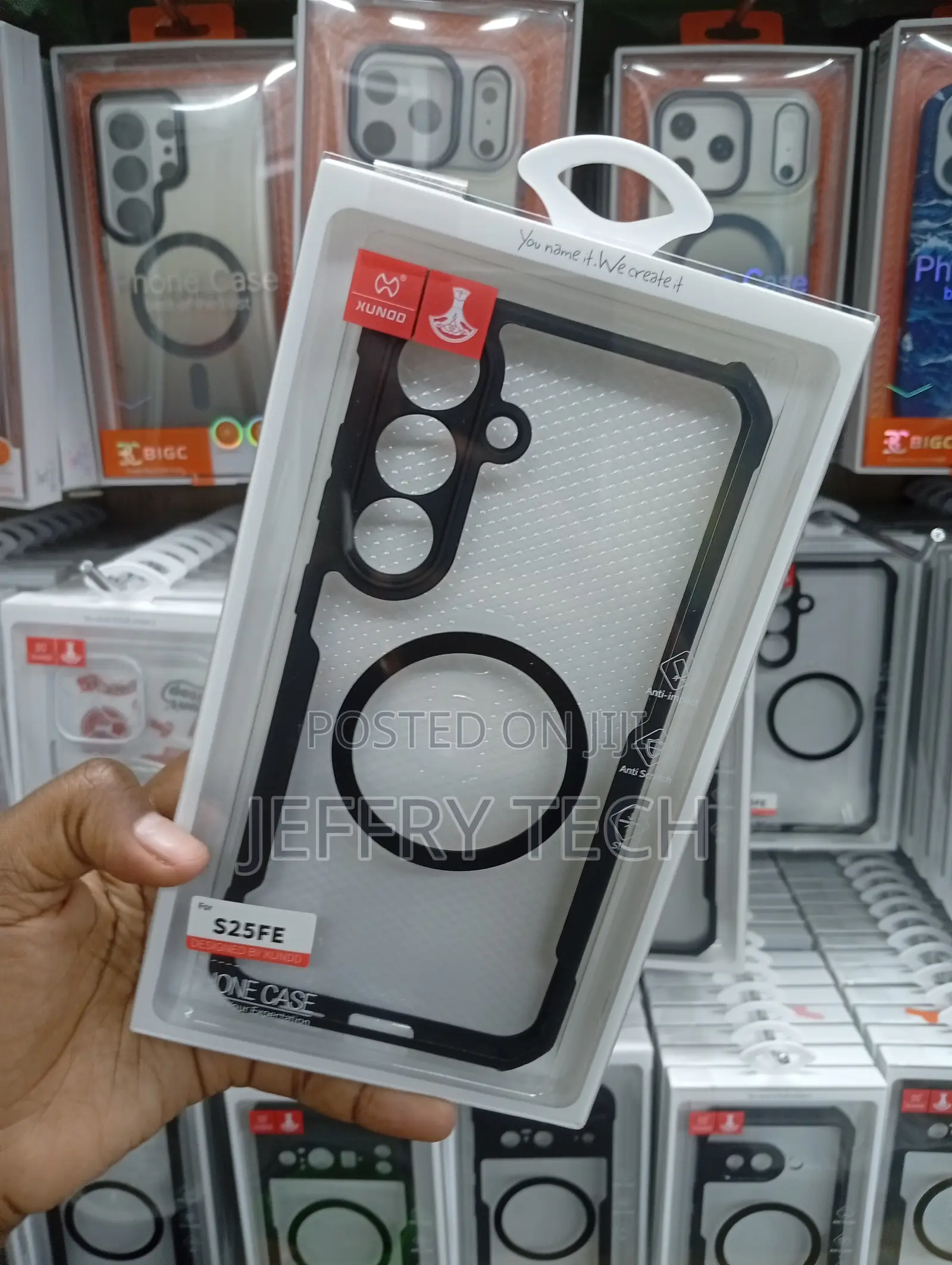 Xundd Magnetic Armor Clear Case for the Samsung Galaxy S25fe