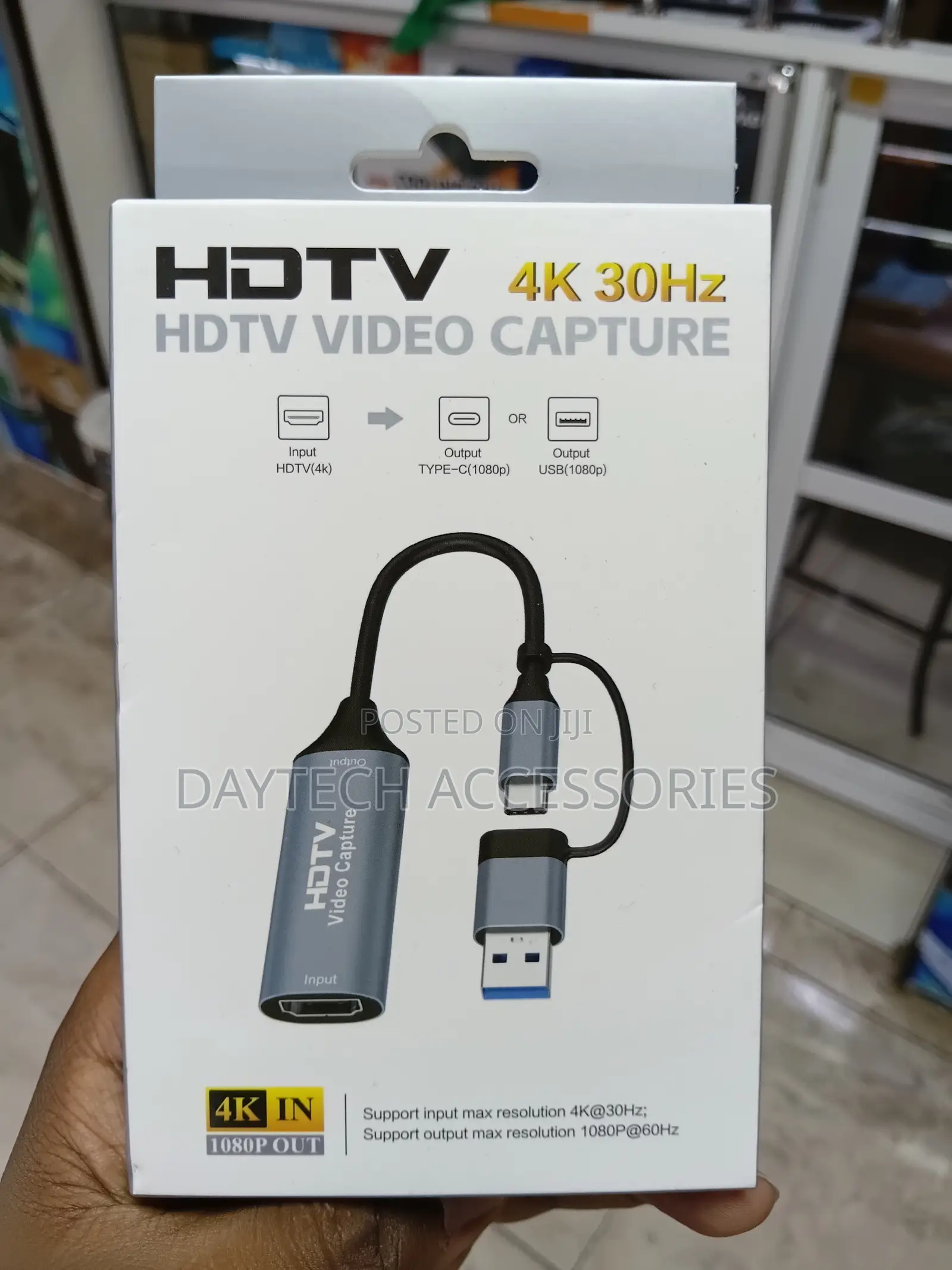 2-in-1 Usb 3.0 Hdmi Video Capture Card – Usb/Type-C