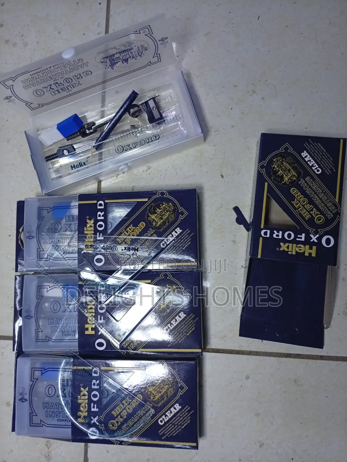 Clear Oxford Geometry Set