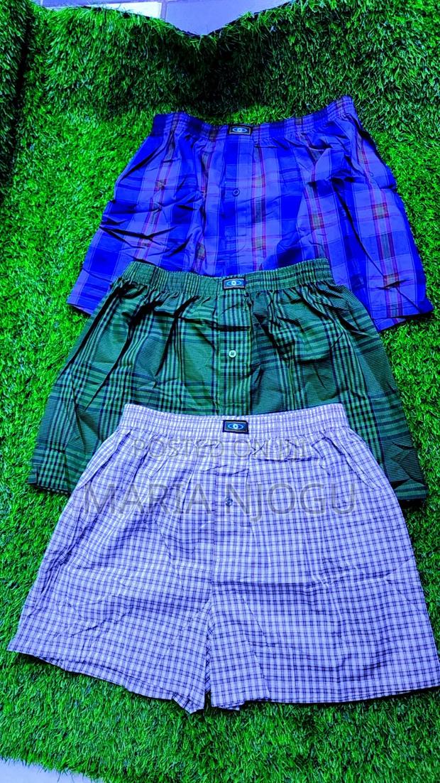 Men Cotton Checked Boxers
