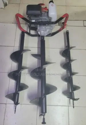 4stroke Earth Auger With 3 Blade / Earth Auger Machine