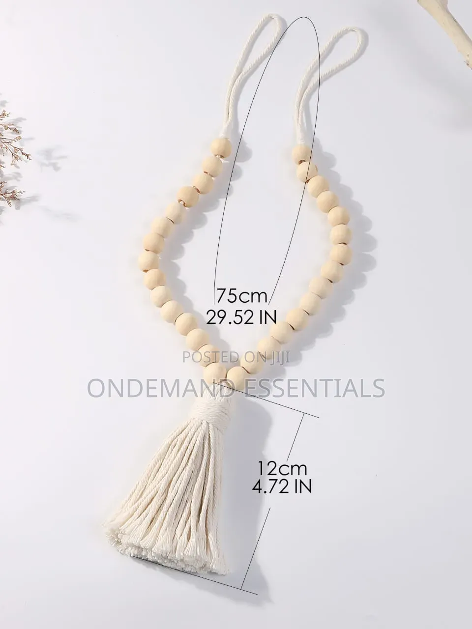 Macrame Curtain Tiebacks Wooden Beads Home Decoration