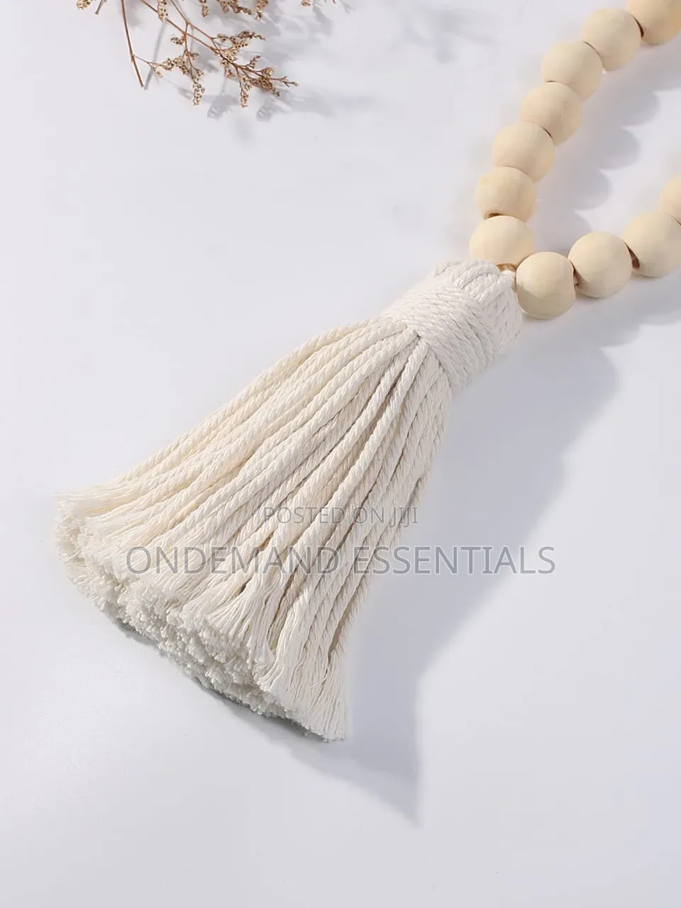 Macrame Curtain Tiebacks Wooden Beads Home Decoration