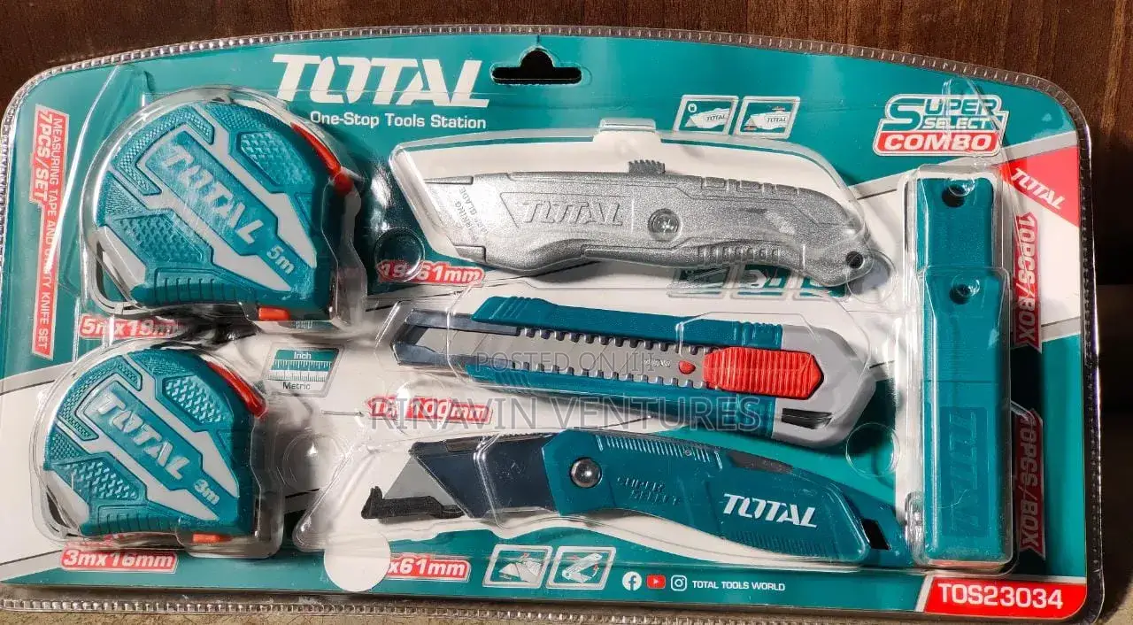 Total Measuring Test and Utility Knife Set