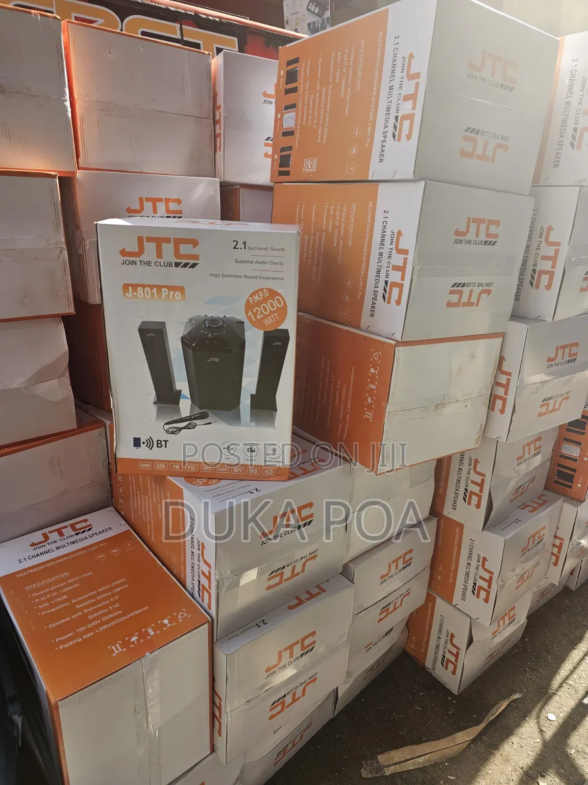 JTC Mtungi 2.1ch Hometheatre-Bt/Fm/Usb-12,000w-System