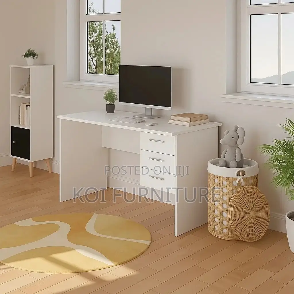 Office Desk; 1200mm Clerical Office Desk With Book Cabinet