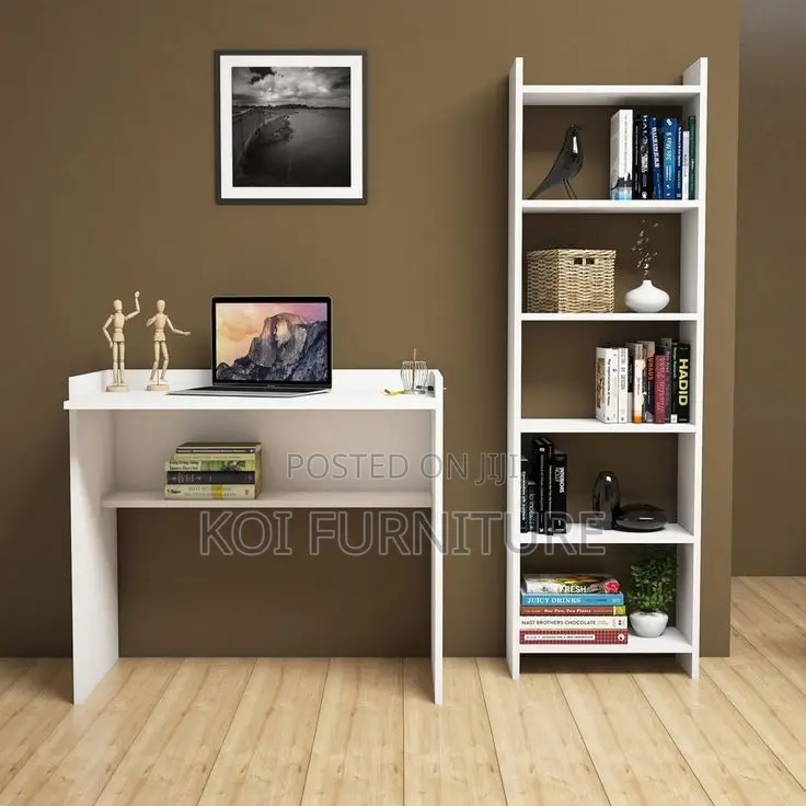 Office Desk; 1200mm Clerical Office Desk With Book Cabinet