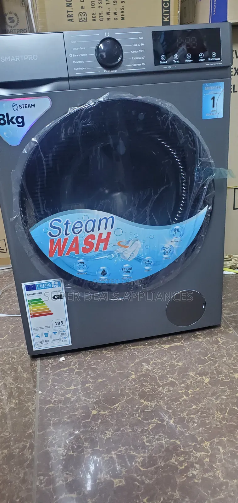 Smart Pro8kg Washing Machine Front Load