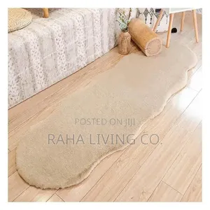 Ultra Soft Rabbit Fur Carpet | 60x180cm | Bedside Decor