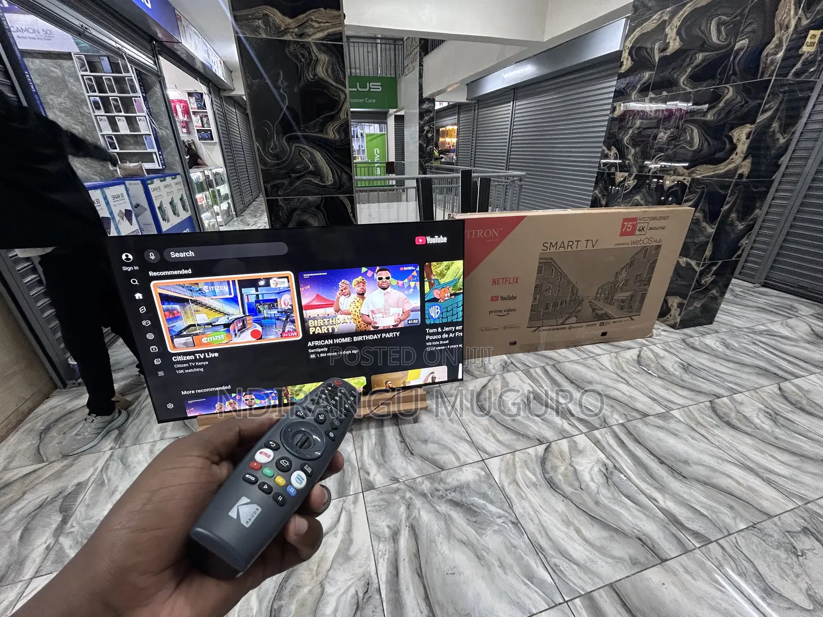 75inch Vitron Webos Smart Frameless Tv