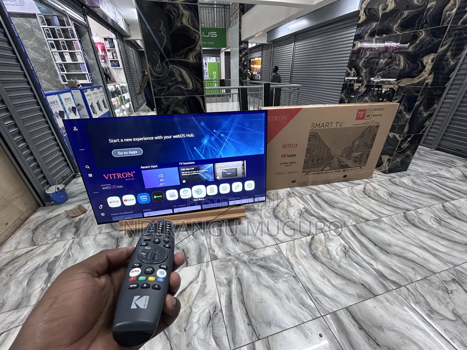 75inch Vitron Webos Smart Frameless Tv