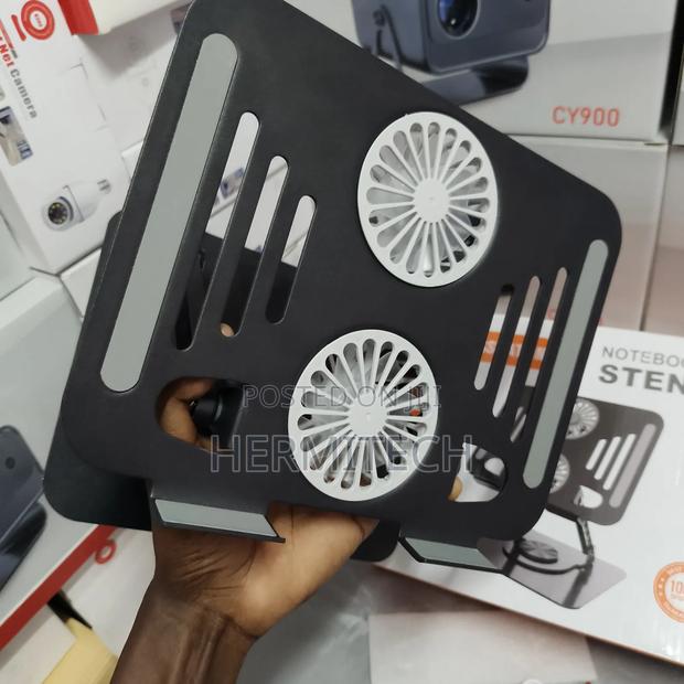 Dual Fan Laptop Stands Available for Pc 360 Rotation