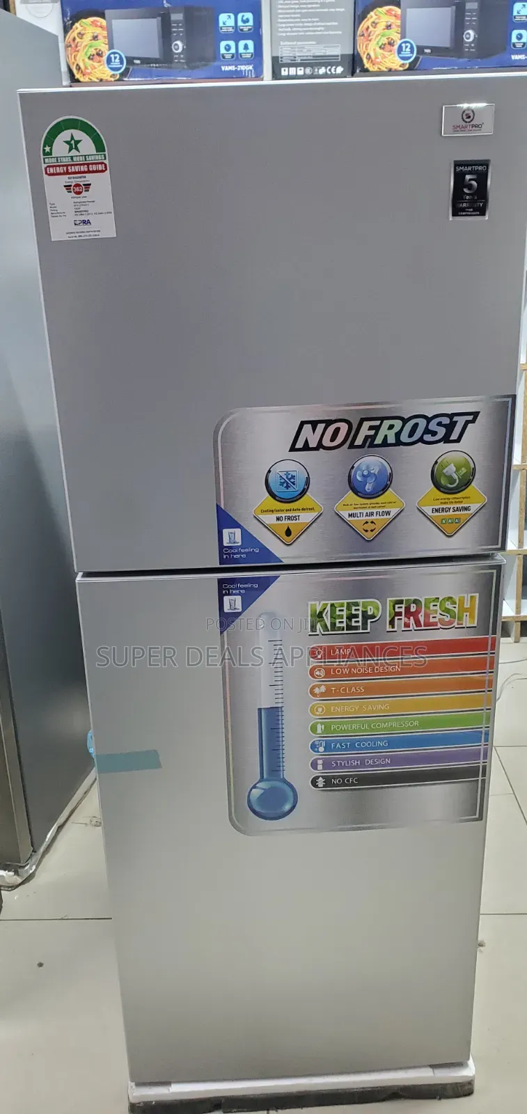 212 Litres No Frost Smart Pro Double Door Fridge