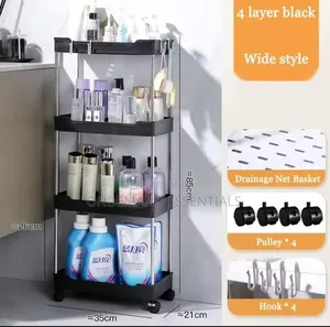 Multipurpose Storage Rack With Wheels