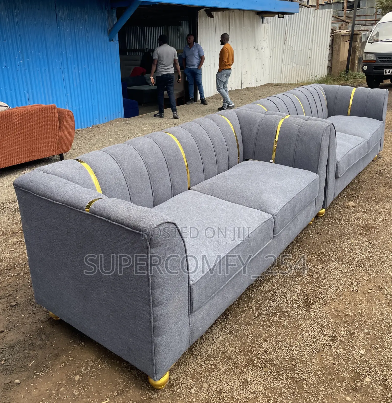Gold Detailed Classic Sofas