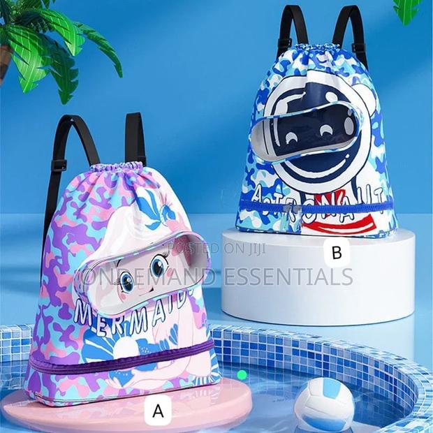 Cartoon Drawstring Waterproof Swimming Bag/Toys Bag