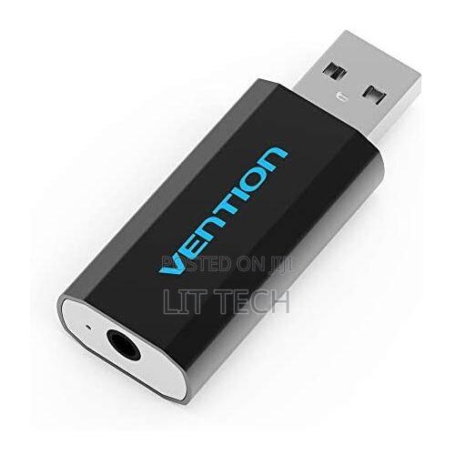 Vention 4 Pole Usb External Sound Card Black