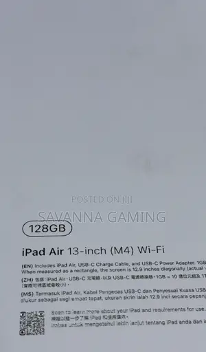 New Apple iPad Air 128 GB Blue