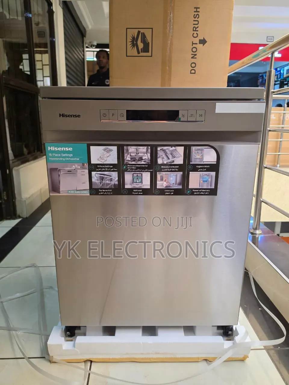 Hisense Dishwasher Free Standing 13 Place Setting With 8 Programs