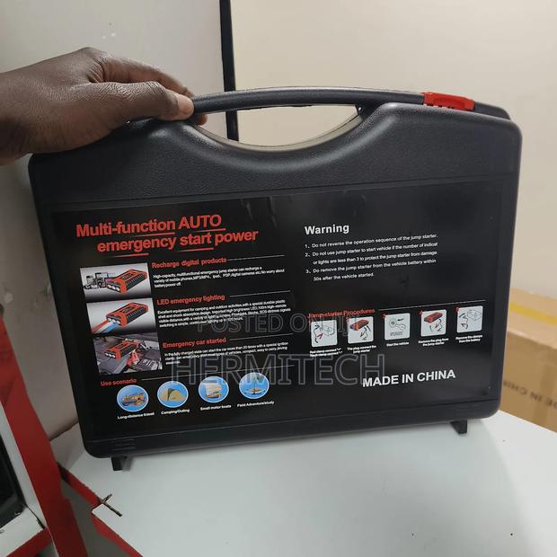 Car Jump Starter 99800mah Battery Capacity With Compressor and Charger - thumbnail 2