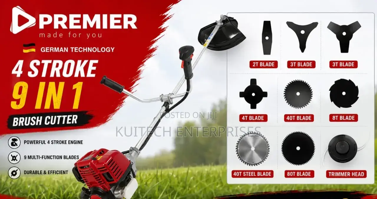 4stroke Brush Cutter Machine/ Strimmer Trimmer Machine 9in1 Premier
