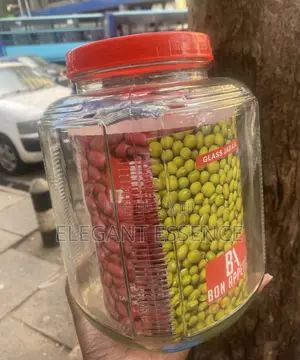 4.5l Square Glass Potato Chips Storage Jar With Plastic Lid