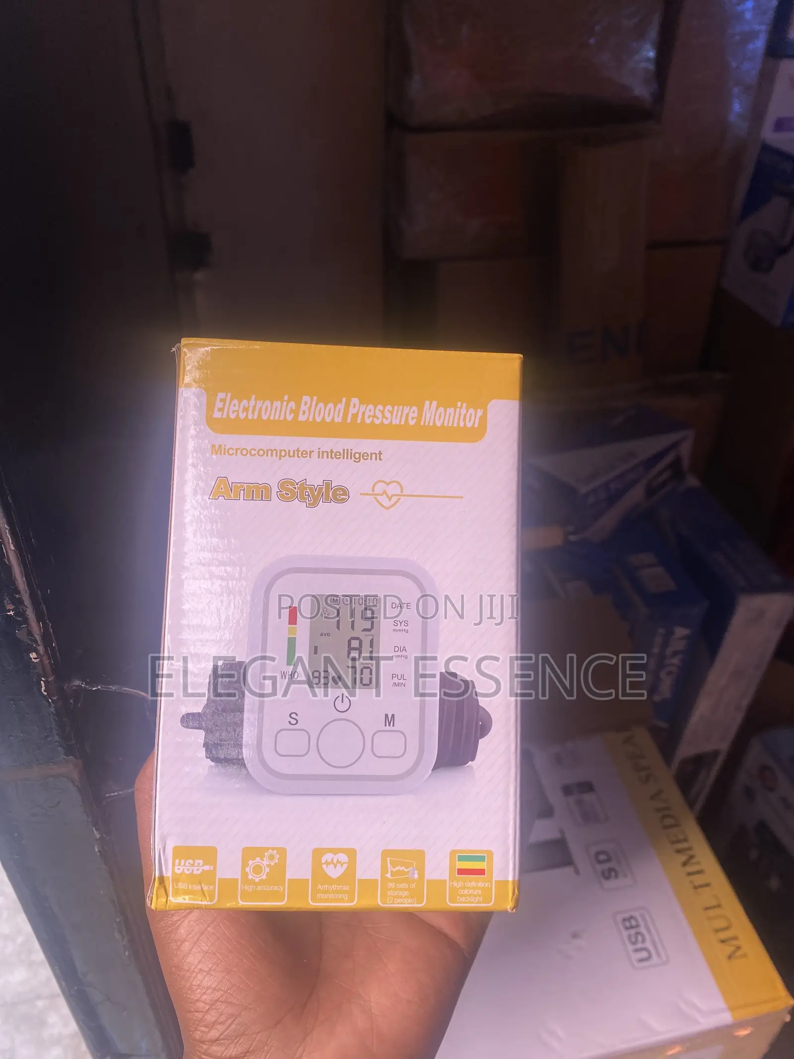 Blood Pressure Monitors Arm Band Type LCD Display