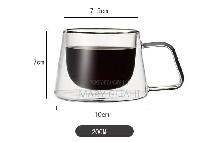 180ml Double Wall Crystal Clear Acrylic Cup