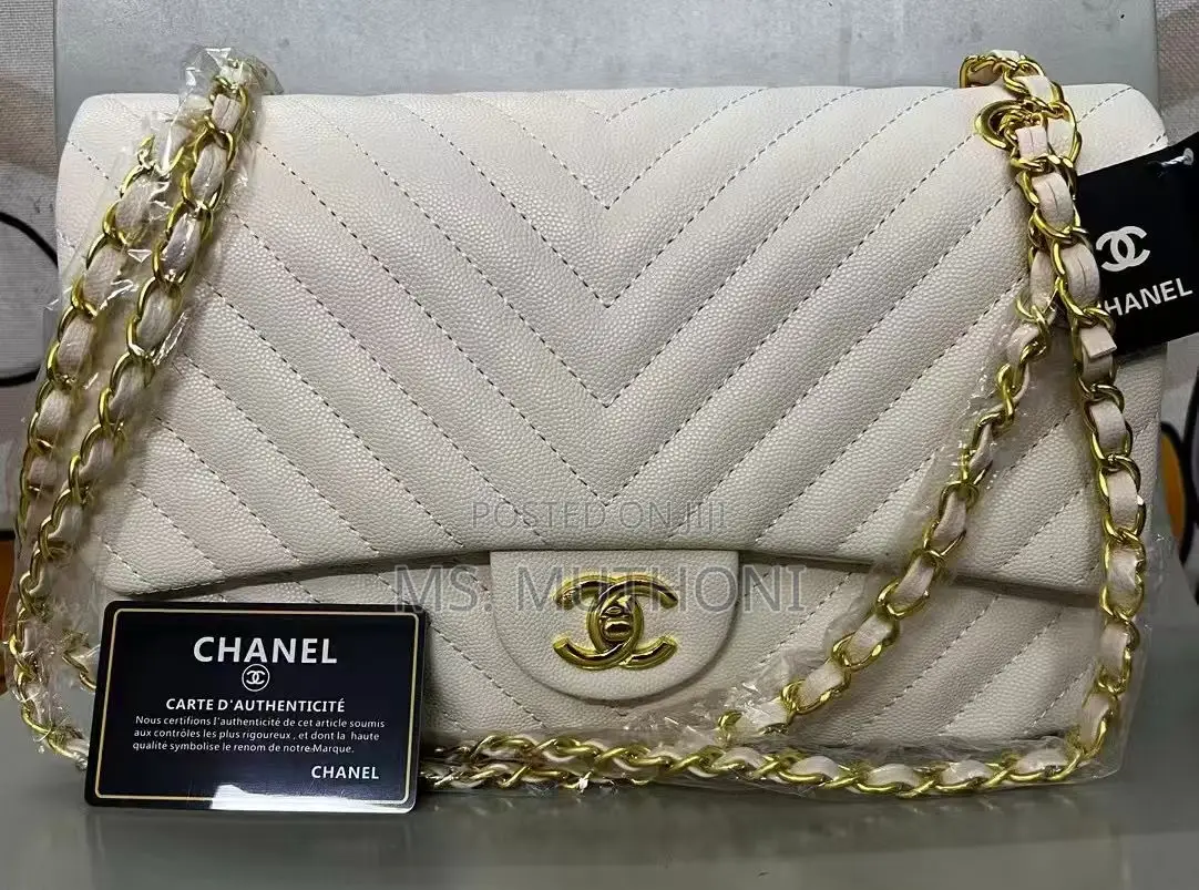 Quality Chanel Chevron Quilted Flap Bag