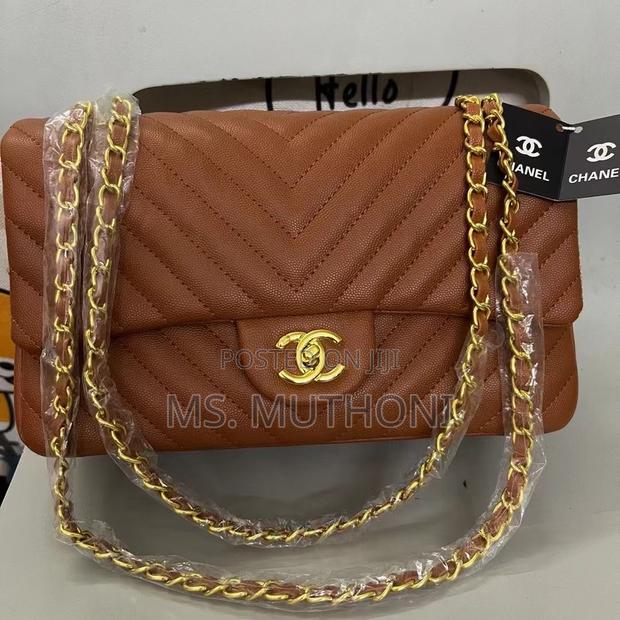 Quality Chanel Chevron Quilted Flap Bag