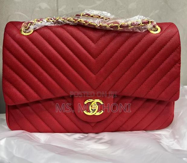 Quality Chanel Chevron Quilted Flap Bag - thumbnail 4