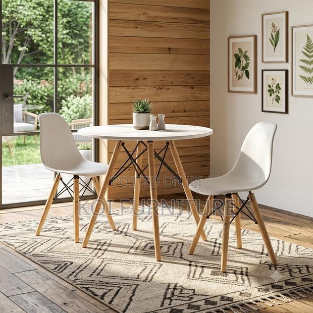 Dining Chairs; Eames Dining Chairs With Wooden Legs