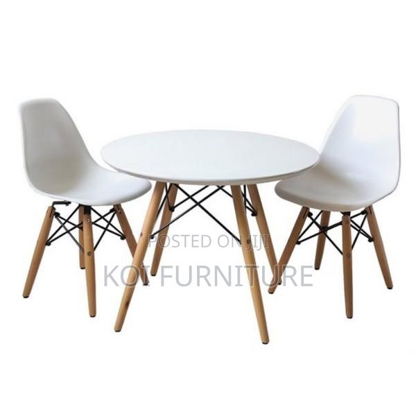 Dining Chairs; Eames Dining Chairs With Wooden Legs - thumbnail 3