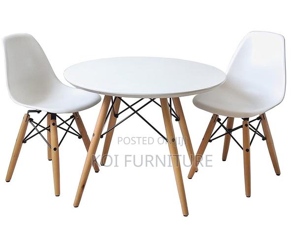 Dining Chairs; Eames Dining Chairs With Wooden Legs - thumbnail 7