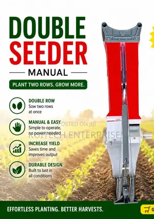 Manual Double Seeder Machine/ Double Barrel Seeder