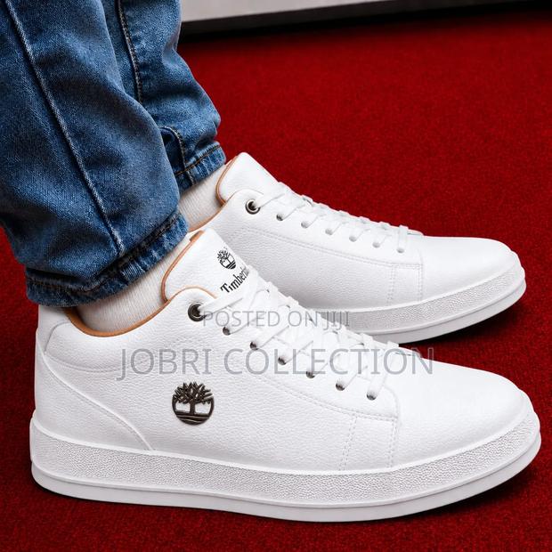 All White Timberland High Cut Boot Sneakers - thumbnail 2
