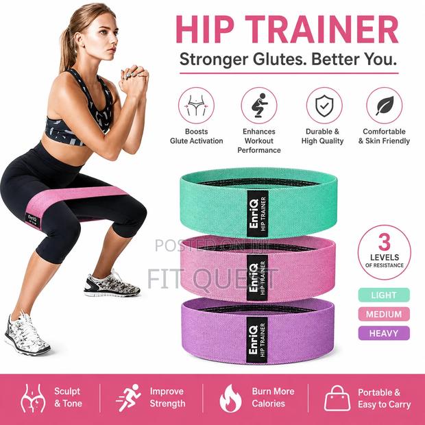 Fitness Resistance Hip Trainer Exercise Bands Set