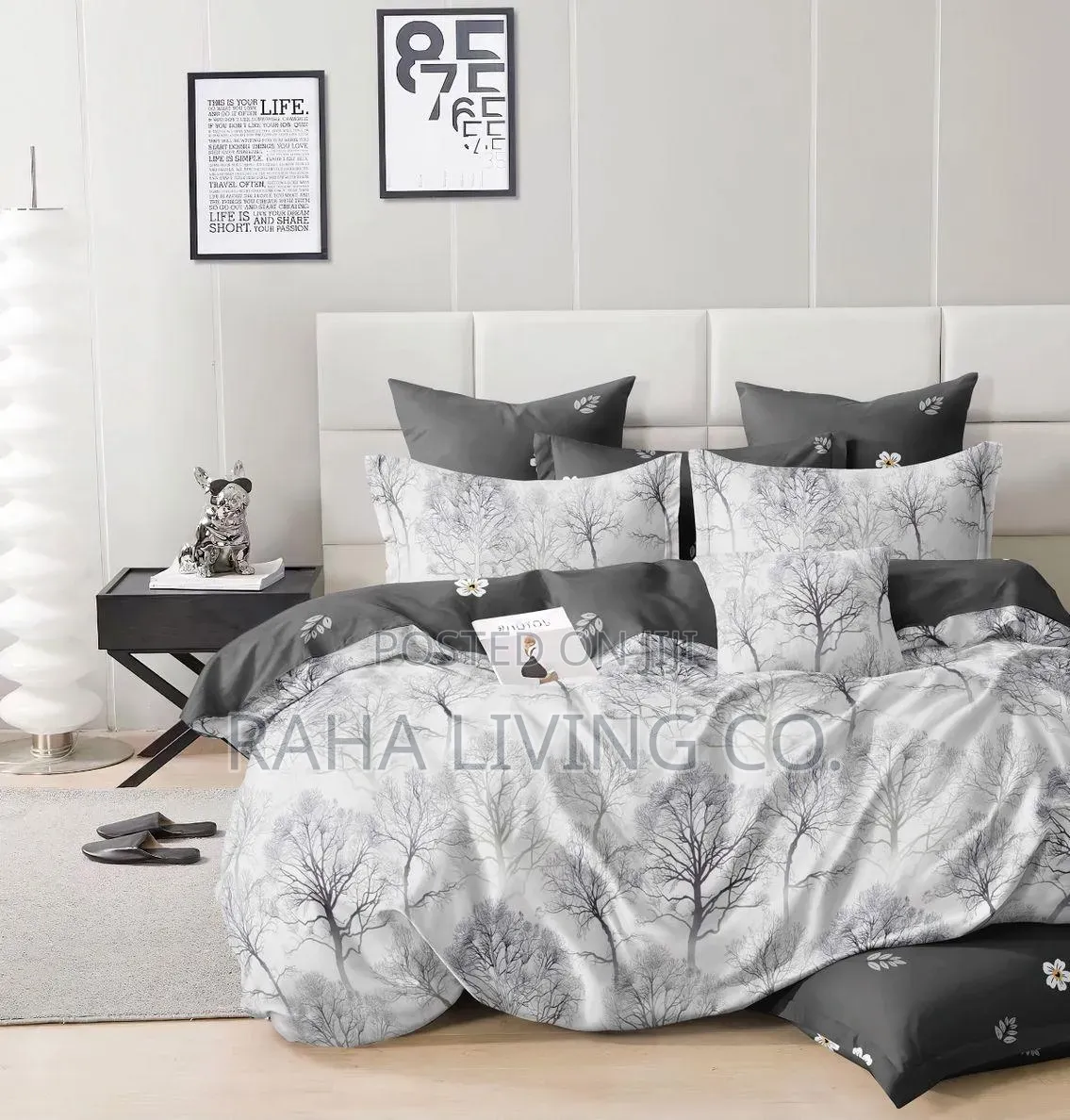 Weaver Bird Binded Cotton Duvet Set | 4 PCS | 6x6 6x7